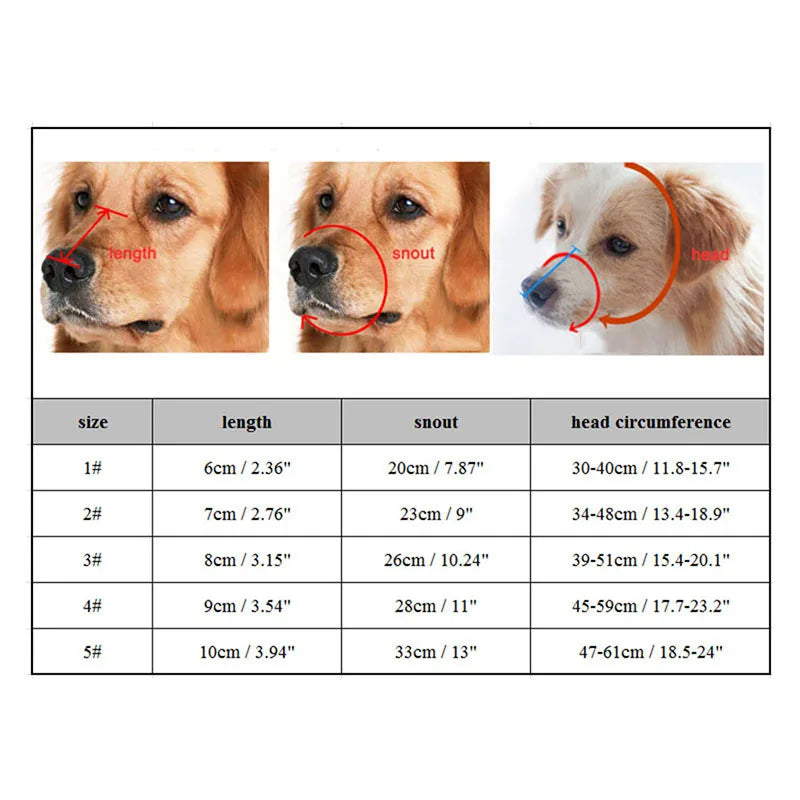 Soft Silicone Pet Dog Muzzle Anti-biting